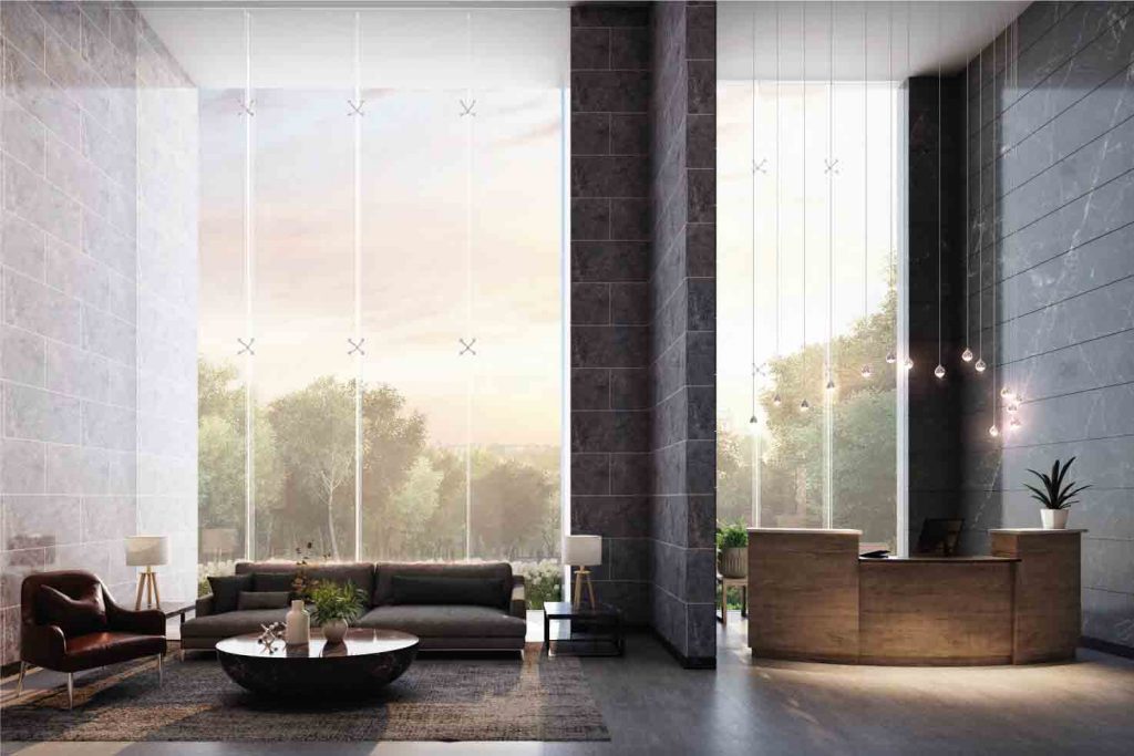 Flats in New Alipore: entrance lobby