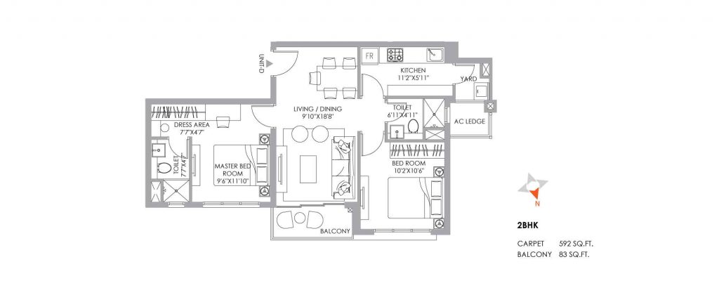 2bhk house plan
