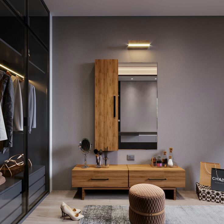 master bedroom wardrobe design with dressing table 