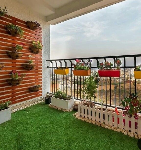 apartment balcony safety grill design